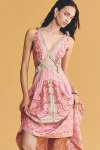 Farm Rio X Anthropologie Cotton Cutout Maxi Dress