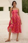Farm Rio X Anthropologie Fit & Flare Midi Dress In Multicolor