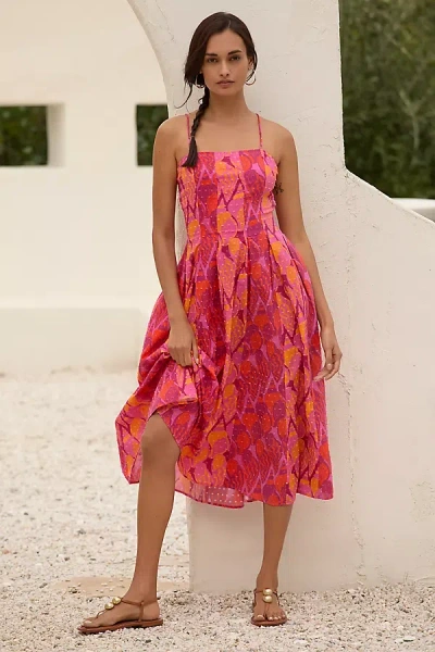 Farm Rio X Anthropologie Fit & Flare Midi Dress In Multicolor