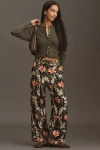 Farm Rio X Anthropologie Floral Trouser Pants In Multi