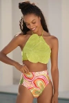 Farm Rio X Anthropologie High-rise Bikini Bottoms In Multicolor