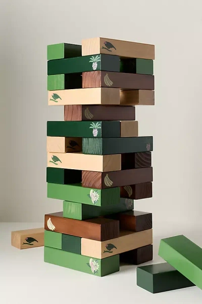 Farm Rio X Anthropologie Jenga Tower In Gold