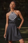 Farm Rio X Anthropologie Linen Blend Cover-up Dress In Black