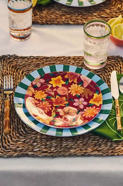 Farm Rio X Anthropologie Melamine Dessert Plates, Set Of 4 In Multi