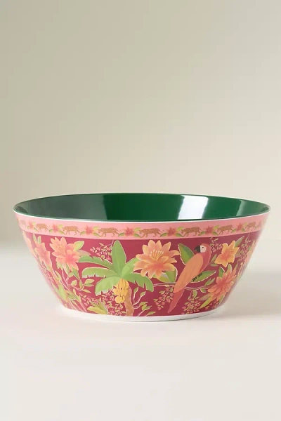 Farm Rio X Anthropologie Melamine Serving Bowl In Multi
