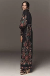 Farm Rio X Anthropologie Poplin Printed Shirting Jumpsuit In Multi
