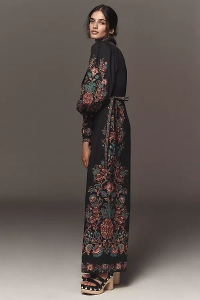 Farm Rio X Anthropologie Poplin Printed Shirting Jumpsuit In Multi