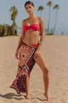 Farm Rio X Anthropologie Silky Scarf Sarong In Multi