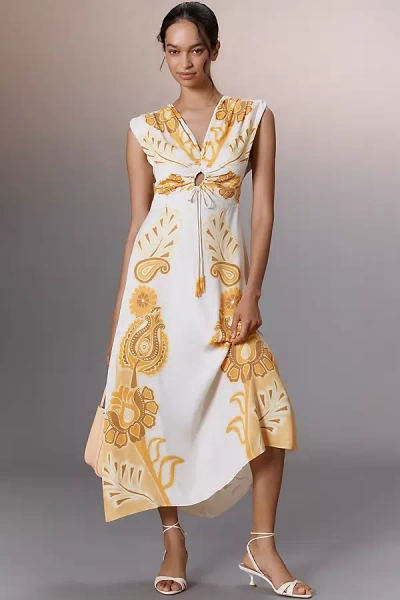 Farm Rio X Anthropologie Sleeveless V-neck Maxi Dress