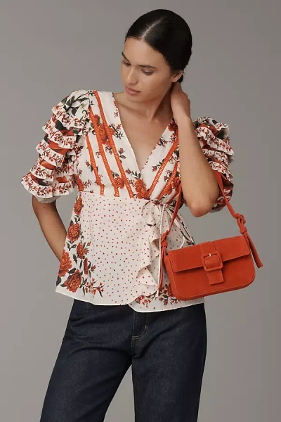 Farm Rio X Anthropologie Wrap Blouse In Multi
