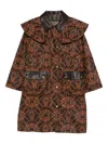 Farm Rio X Barbour Luana Waxed Coat In Brown