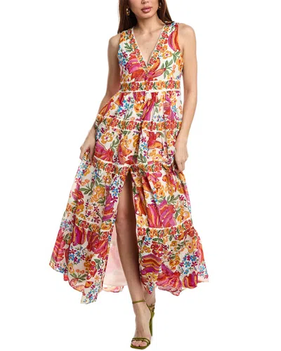 Farm Rio X Sézane Alamedee Maxi Dress In White