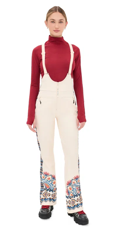 Farm Rio X Whitespace Lucy Floral Ski Pants Off White