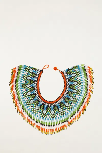 Farm Rio Yawanawa Beaded Necklace In Pattern