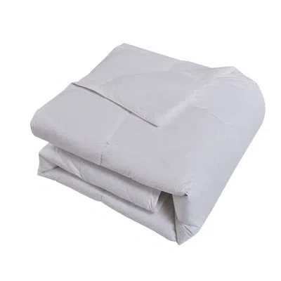 Farm To Home 100% Cotton 25 Down 75 Feather All Seasons King Comforter In White