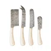 Farmhouse Pottery 4 Pc Forged Cheese Knife Set In Natural