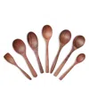 Farmhouse Pottery 7 Pc Wooden Little Spoon Set In Brown