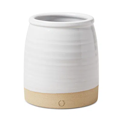Farmhouse Pottery Beehive Crock, Small In Open White
