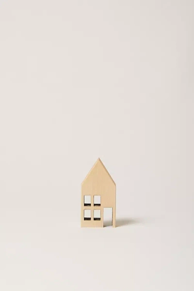 Farmhouse Pottery Crafted Wooden Houses In Neutral
