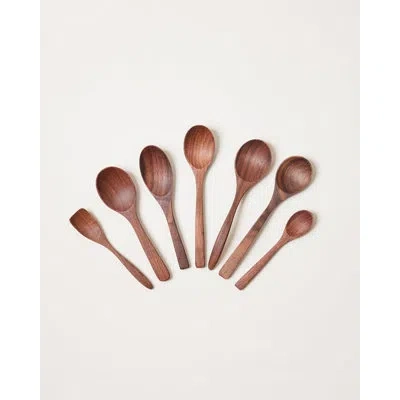 Farmhouse Pottery Essential Kitchen Little Spoon Set Of 7 - Walnut
