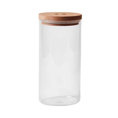 Farmhouse Pottery Large Glass Canister In Clear