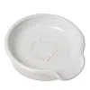 Farmhouse Pottery Laurel Glazed Stoneware Spoon Rest In Open White