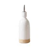 Farmhouse Pottery Medium Olive Oil Bottle In Open White