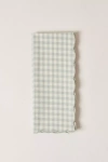 Farmhouse Pottery Petite Gingham Scalloped Napkins In Green