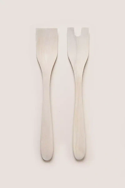 Farmhouse Pottery Salad Servers In Neutral