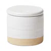 Farmhouse Pottery Silo Butter Keeper In Open White