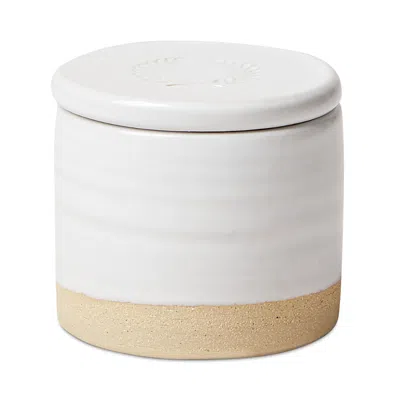 Farmhouse Pottery Silo Butter Keeper In Open White