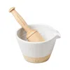 Farmhouse Pottery Silo Mix And Mash Muddler Set In Open White
