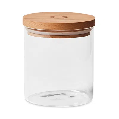 Farmhouse Pottery Small Glass Canister In Clear