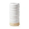 Farmhouse Pottery Trunk Vase, Large In Open White