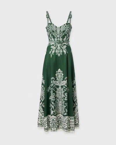 Farmrio Dress Miranda Belt Buckles Maxi In Multi
