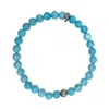 Farra Blue Turquoise Flexible Men's Bracelet