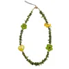 Farra Green Coral Bamboo Coral With Yellow Dark Playful Phone Strap