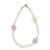 Farra Playful Freshwater Pearls With Colorful Stars Phone Strap