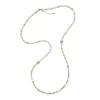 Farra Women's Morganite With Pink Raspberry Long Necklace