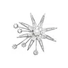 Farra Women's Purple Pearl Setting Star Shaped Brooch In Purple