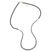 Farra Women's Purple Pearls And Black Obsidian With Baroque Pearls Multi-ways Necklace