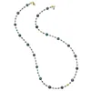 Farra Women's Removable Black Freshwater Pearls Glasses Chain