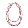 Farra Women's Tourmaline Multi-layers Necklace