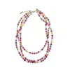 Farra Women's Tourmaline Multi-strands Necklace