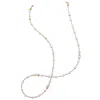 Farra Women's White Removable Freshwater Pearls & Crystals Glasses Chain In White