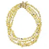Farra Women's Yellow / Orange Yellow Natural Shell Multi-layers Necklace