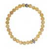 Farra Yellow / Orange Citrine Flexible Men's Bracelet