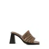 Farrago Women's Brown / Black Charter Mule - Truffle In Multi