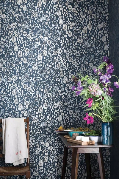 Farrow & Ball Atacama Wallpaper In Blue