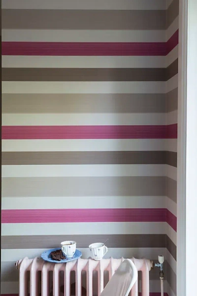 Farrow & Ball Chromatic Stripe Wallpaper In Multi